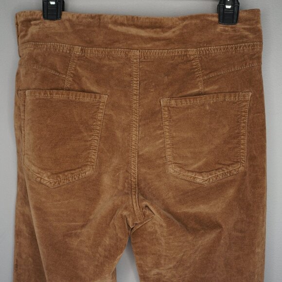 New Free People in My Feelings Velvet Crop Slim Flare Pants in Chocolate sz S - Picture 11 of 16